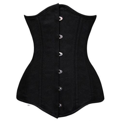 26 Steel Bones Unique Long Waist Training Corset Cotton Steel Underbust Double Boned Shaper N9893