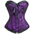 Floral Lace Overlay Corset N8726