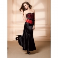 Vintage Maxi Long Flared Skirt HG8477