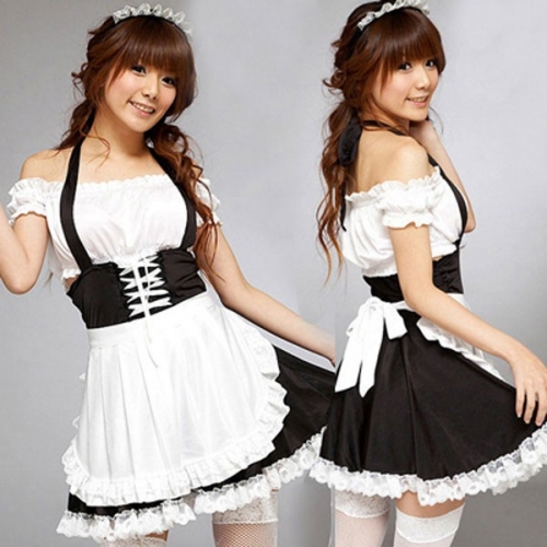 French Maid Costume Halter Costume M8450