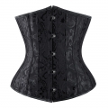24 Spiral Steel Boned Brocade Corset N8268