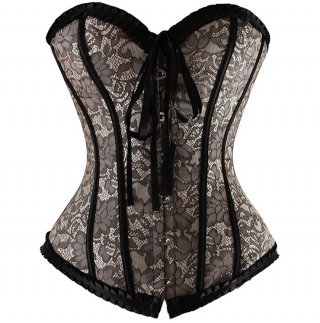 Lace Burlesque Corset N4224