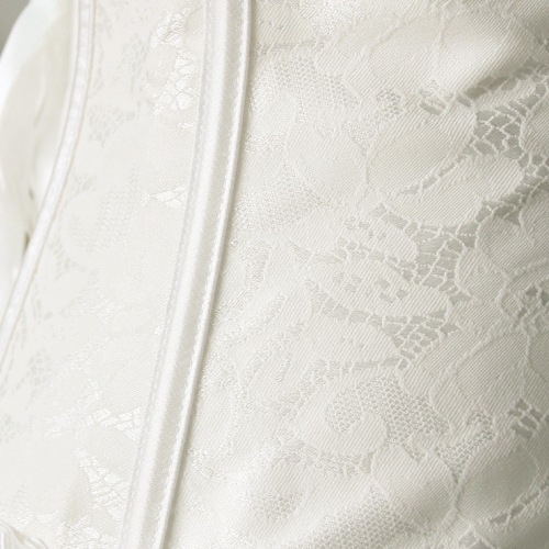 Strapless White Burlesque Corset M6529