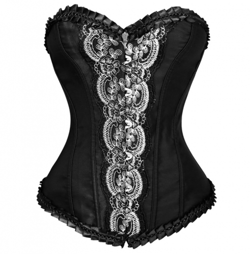 Scalloped Lace Corset N5914