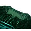 velvet teal medieval sleeves dress N5759