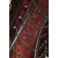 Brown Steel Boned Steampunk Corset N5177
