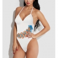 Sexy Halter Lace Up Stretchy Teddies Lingerie Clubwear Romper N5385