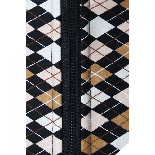 Plaid Print Reversible Corset N5383