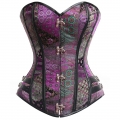 Steel Boned Steampunk Vegan Corset N4829