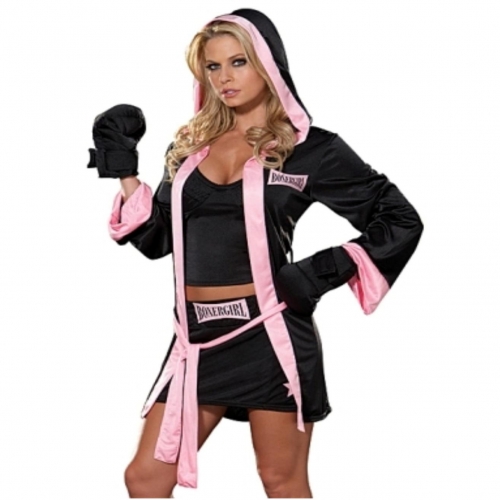 Sexy Boxer Girl Costume N4535