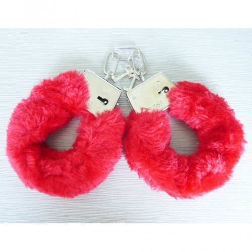 Red Fur Love Cuffs MS2984
