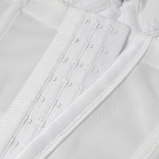 Sexy White Spaghetti Straps Lace Plastic Boned Tube Top Corset N3053