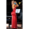 Long V Neck Gown N4034