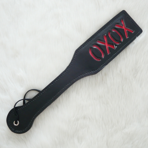 Black leather paddle MS7174