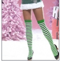 Nylon Striped Thigh Highs HG2202