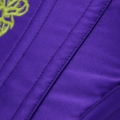 Women's Purple Classcial Vintage Floral Embroidery Steel Boned Overbust Corset N14949
