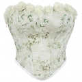 Matcha Color Women's Upper Body Tube Top Corset Palace Body Shaping Lace Corset N23632