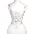 Bustier Tops for Women Renaissance Floral Lace Up Bodyshaper Corset ? N23621