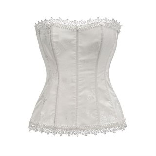 Women's White Lace Waisted Palace Shapewear N23574