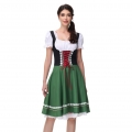 Women's Black and Green Dress Adult Beer Girl Oktoberfest Serving Costume 23551