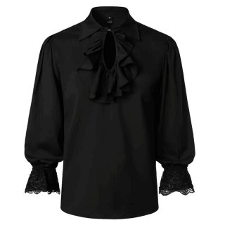 Men's Renaissance Victorian Steampunk Ruffled Medieval Halloween Costume N23532