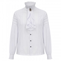 Men's pleated shirt medieval shirt steampunk victorian top underneath for halloween costume N23529
