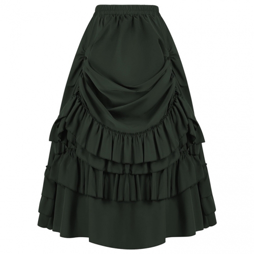 Women's Medieval Renaissance Retro Gothic Punk Skirt N23508