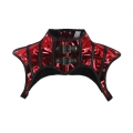 Steampunk Red High Neck Cap Sleeve Rivet Corset Shrug with Buckles N23411
