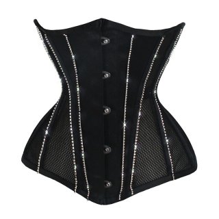 Sexy 14 Steel Boned See-through Mesh Breathable Bodyshaper Waist Cincher Underbust Corset N23370