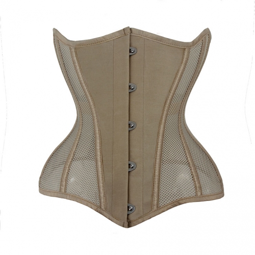 Sexy 14 Steel Boned See-through Mesh Breathable Bodyshaper Waist Cincher Underbust Corset N23368
