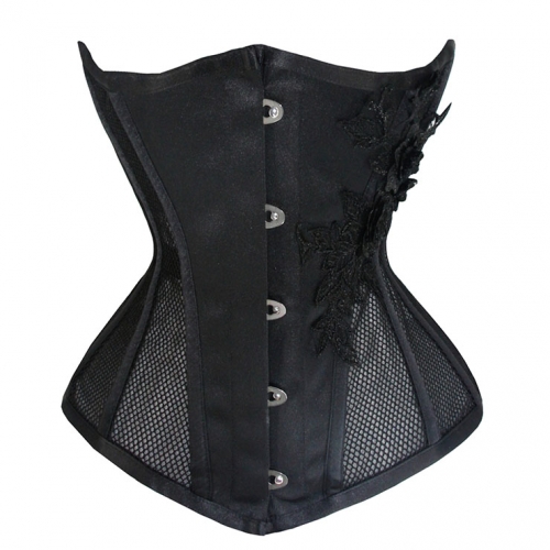 Sexy 14 Steel Boned See-through Mesh Breathable Bodyshaper Waist Cincher Underbust Corset N23367