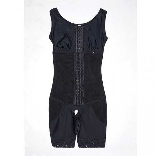 Women's Black Front Hooks Leaking Crotch Butt Lifter Shapewear Thigh Slimmer PT23255
