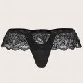 Hot Sexy Black Lace See-through Hollow Out Triangular Panty PT23101