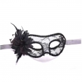 Fashion Women's Seductive Masquerade Party Black Lace Lily Mask MS22981