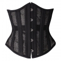 Women's 22 Steel Boned Breathable Mesh Bodyshaper Underbust Waist Cincher Corset N11007