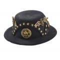 Steampunk Lolita Stars Bat Skull Head Halloween Costume Top Hat J22873