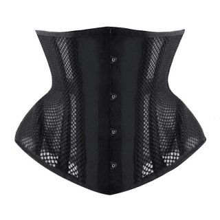 Sexy 16 Steel Boned See-through Mesh Breathe Bodyshaper Waist Cincher Underbust Corset N22517