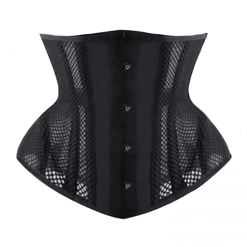 Sexy 16 Steel Boned See-through Mesh Breathe Bodyshaper Waist Cincher Underbust Corset N22517