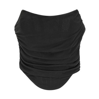 Retro Fantasies Black Backless Strapless 8 Plastic Bones Zipper Underbust Corset N22452