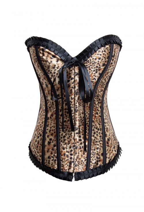 Strapless Black Burlesque Corset N22364