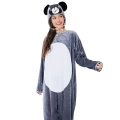Unisex Funny Bear Furry Animal Circus Bodysuit Cosplay Pajamas Halloween Costume N22353