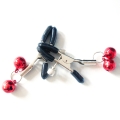 Red Nipple clamps with cowbell MS7162