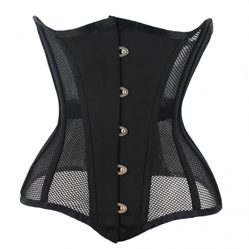 Sexy 14 Steel Boned See-through Mesh Breathable Bodyshaper Waist Cincher Underbust Corset N22275