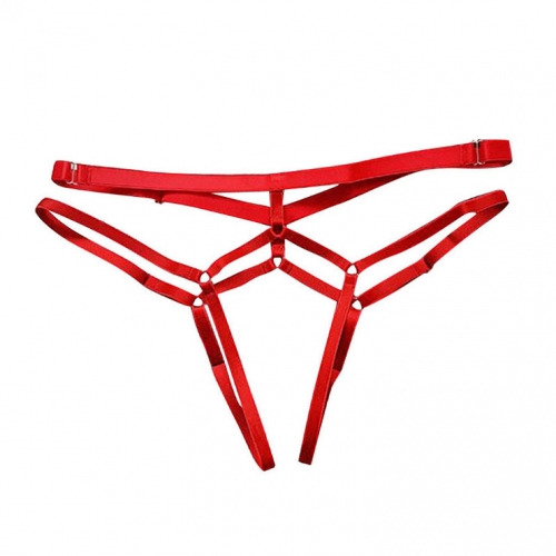 Sexy Crotchless Bandage Cut-out Fetish Underwear Strappy Thong PT21946