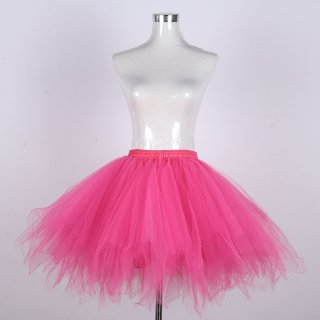 Gothic Tutu Mesh Tulle Harajuku A-Line Multi-layered Elastic Petticoat Cosplay Mini Skirt HG21918