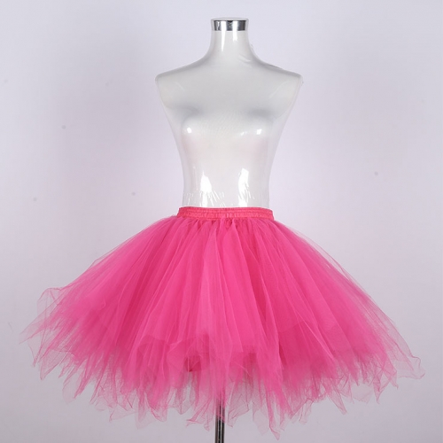 Gothic Tutu Mesh Tulle Harajuku A-Line Multi-layered Elastic Petticoat Cosplay Mini Skirt HG21918