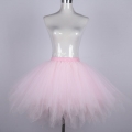 Gothic Tutu Mesh Tulle Harajuku A-Line Multi-layered Elastic Petticoat Cosplay Mini Skirt HG21916