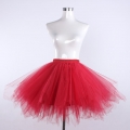 Gothic Tutu Mesh Tulle Harajuku A-Line Multi-layered Elastic Petticoat Cosplay Mini Skirt HG21915