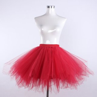 Gothic Tutu Mesh Tulle Harajuku A-Line Multi-layered Elastic Petticoat Cosplay Mini Skirt HG21915