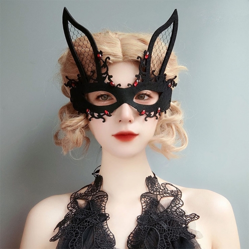 Sexy Evil Bunny Masquerade Adult Nightclub Dancer Halloween Anime Cosplay Eye Mask MS21800